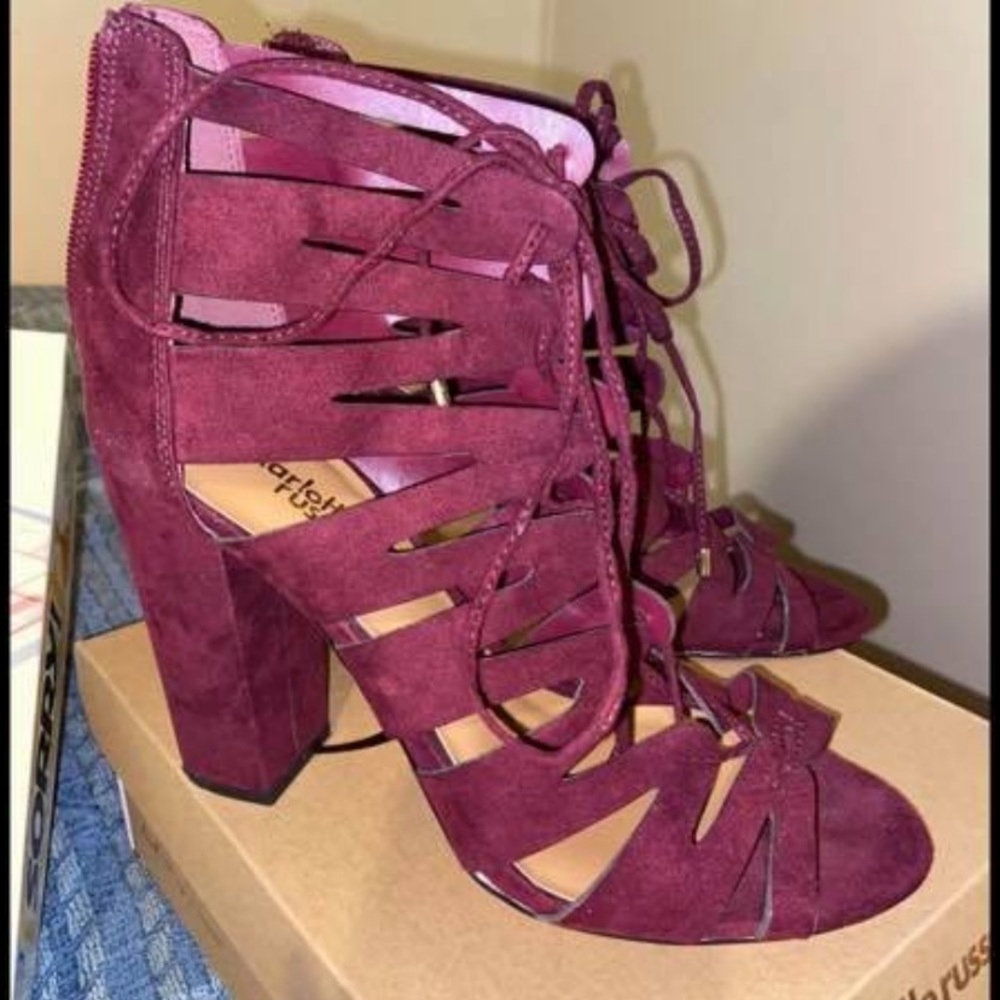 Burgundy heels